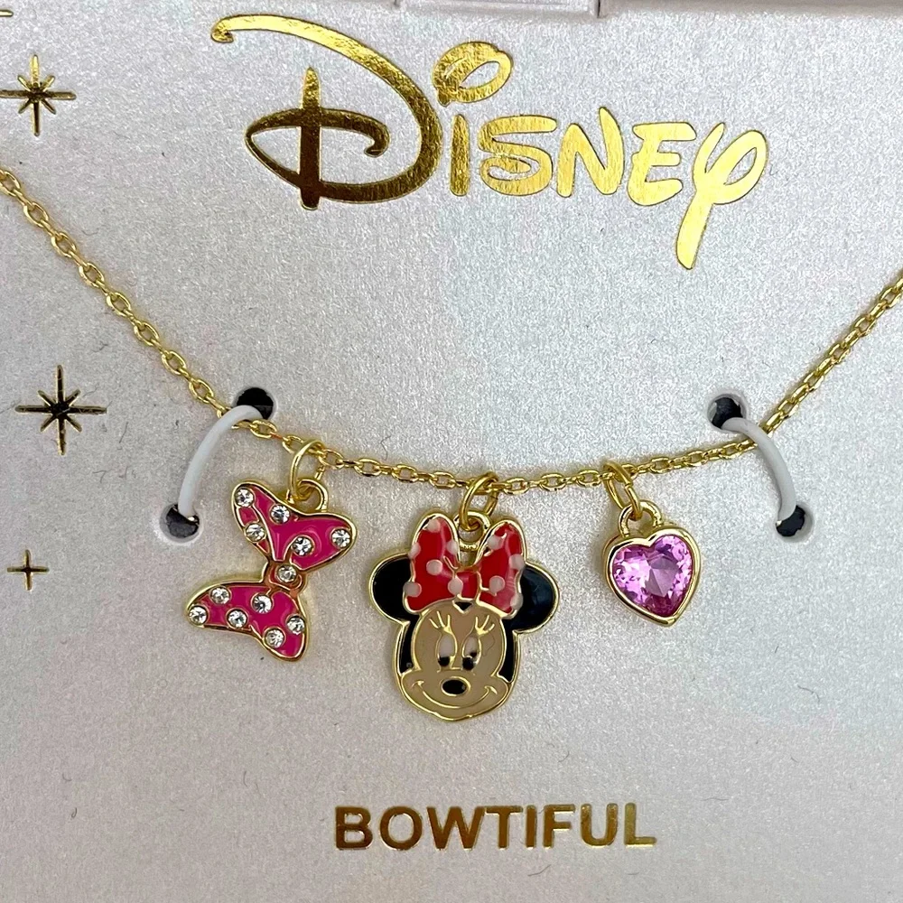 Bowtiful! Disney Minnie Mouse Necklace NIB